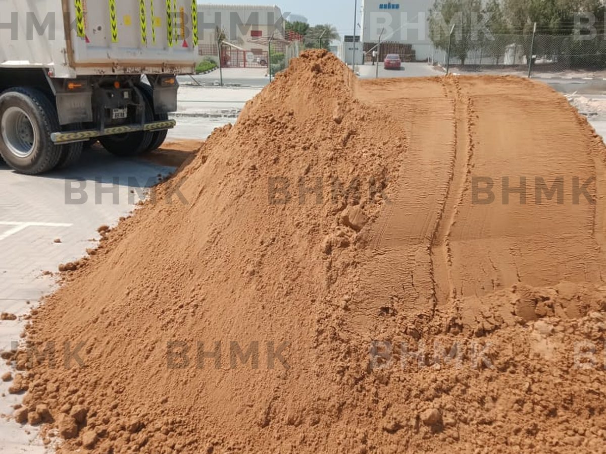 Red dune sand in Dubai UAE